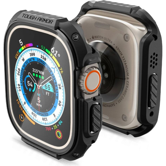 Spigen Tough Armor - Case For Apple Watch Ultra 49 Mm (Black) - (ACS05457)