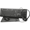 Trust Primo 4-in-1 - Set Of keyboard, Wireless mouse, Headset And Mouse Pad - (24260)