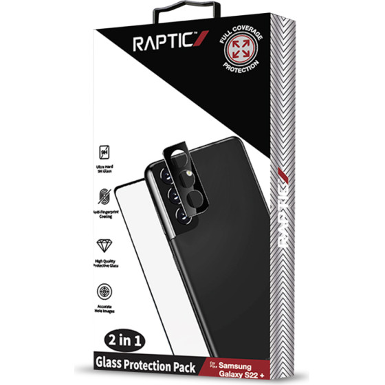 X-Doria Raptic Glass 2 In 1 Bunle Kit For Samsung Galaxy S22+ (Screen Protector + Camera Lens protector) - (461153)