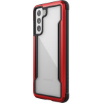 X-Doria Raptic Shield - Aluminum Case For Samsung Galaxy S21 (Antimicrobial protection) (Red) - (492157)