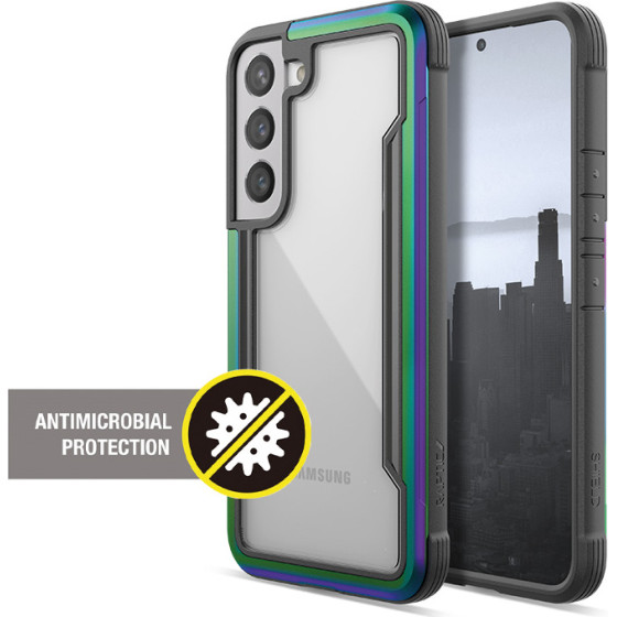 X-Doria Raptic Shield Pro - Case For Samsung Galaxy S22 5G (Antimicrobial Protection) (Iridescent) - (463140)