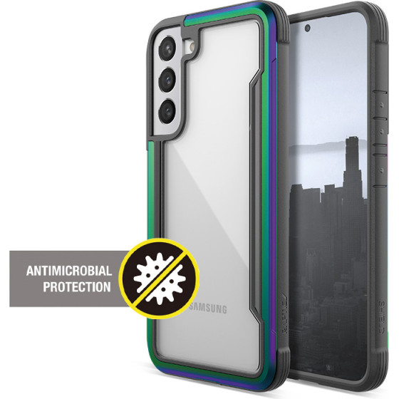 X-Doria Raptic Shield Pro - Case For Samsung Galaxy S22+ 5G (Antimicrobial Protection) (Iridescent) - (463133)