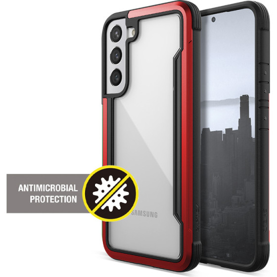 X-Doria Raptic Shield Pro - Case For Samsung Galaxy S22+ 5G (Antimicrobial Protection) (Red) - (462839)