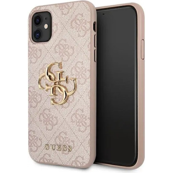 Guess GUHCN614GMgpi Iphone 11 6.1 / Xr Pink / Pink Hardcase 4G Big Metal Logo - (GUE001425-0)
