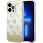 Guess GUHCP14LHG4MHg Iphone 14 Pro 6.1 Gold / Gold Hardcase 4G Pattern Script - (GUE002180-0)
