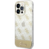 Guess GUHCP14LHG4MHg Iphone 14 Pro 6.1 Gold / Gold Hardcase 4G Pattern Script - (GUE002180-0)