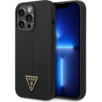 Guess GUHCP14XSltgk Iphone 14 Pro Max 6.7 black/Black Hardcase Silicone Triangle - (GUE002325-0)