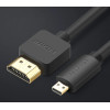 Ugreen Cable Micro Hdmi - Hdmi Cable 3m Black (HD127) - (30104-ugreen)