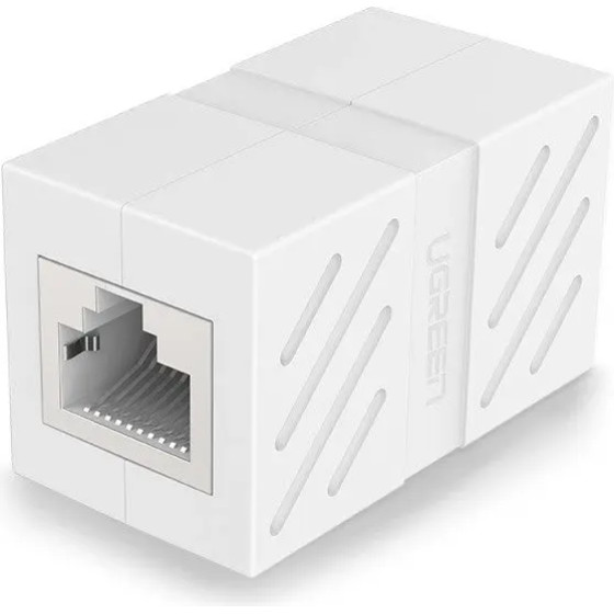 Ugreen Connector Network Cable Connector Network Connector RJ45 White (NW114 20311) - (20311-ugreen)