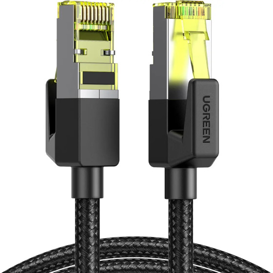 Ugreen NW150 80424 Ethernet RJ45 Cat 7 10GBps Cable 3m - Black - (80424-ugreen)