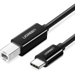 Ugreen US241 USB-C 2.0 - USB-B Cable 1 m - Black - (80811-ugreen)