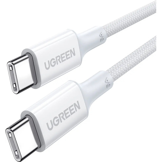 Ugreen US557 USB-C / USB-C Pd Cable 100W 1m - White - (15267-ugreen)