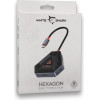 White Shark 6IN1 TYPE-C Hub BLACK/Silver - (HEXAGON)