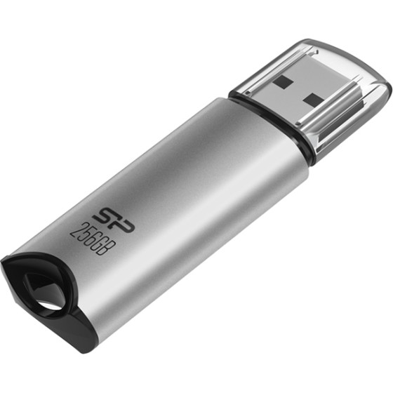 Silicon Power Usb Flash Drive 256GB Usb 3.2 Marvel M02 Silver - (SP256GBUF3M02V1S)