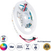 GloboStar Digipro ������� Pixel Addressable ������ Led 14.4W/m 1152lm/m 120� Dc 5V IP20 60 x Smd 5050 Chip/m 20 x Pixel/m ��������� Rgb Dimmable SPI/Ttl Protocol Ic WS2812/SK6812 - �2000 x �6 x �2mm - ���� 2 ������ -5 ��� ������� - (90606)
