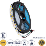 GloboStar Digipro ������� Pixel Addressable ������ Led 14.4W/m 1296lm/m 120� Dc 12V IP20 60xSmd 5050 Chip/m 20xPixel/m ����� ����� 2700K Dimmable SPI/Ttl Protocol Ic WS2811/UCS16703 -�500x�1x�0.2cm- ���� 5 ������ - 5 ��� ������� - (90588)