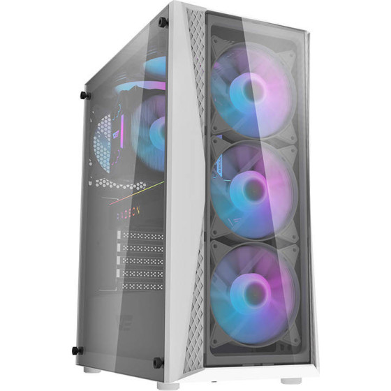 Darkflash DK352 Plus ���� ���������� (����� ��� �����) + 4 ����������� Argb - (DK352 Plus Black Whi)