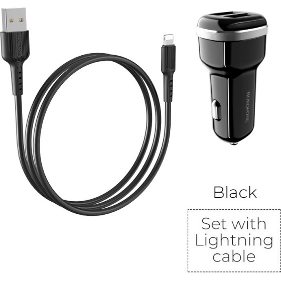 Borofone - Car Charger - (BFO-BZ13-L-B)