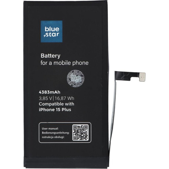 Blue Star Hq Battery For Iphone 15 Plus 4383 mAh