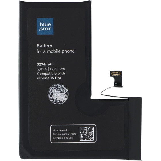 Blue Star Hq Battery For Iphone 15 Pro 3274 mAh