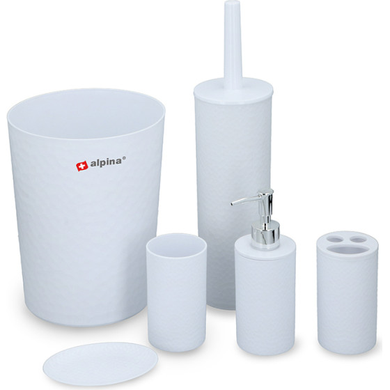 Alpina - bathroom set 6 elements (white) - (8711252179889_WHITE)