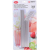 Alpina - eco-friendly multi-use metal straws with cleaning brushes (8+2 pcs.) - (8711252146560)