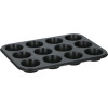 Alpina - Muffin / cupcake tin for 12 pieces non-stick (black) - (871125224181)