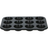 Alpina - Muffin / cupcake tin for 12 pieces non-stick (black) - (871125224181)