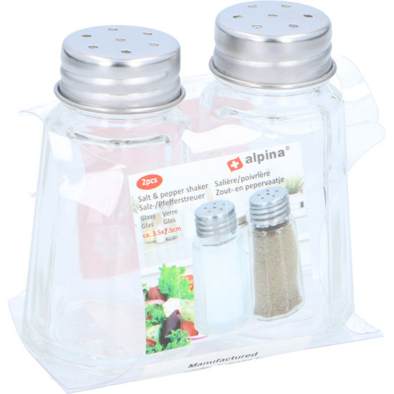 Alpina - Salt and pepper shakers in glass 2 pcs. - (8711252148045)