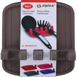 Alpina - Spoon / utensil holder 2 pcs (black) - (8711252474793_BLACK)