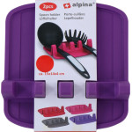Alpina - Spoon / utensil holder 2 pcs (purple) - (8711252474793_VIOLET)