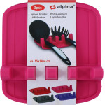 Alpina - Spoon holder / kitchen utensil holder 2 pcs (pink) - (8711252474793_PINK)
