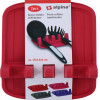 Alpina - Spoon holder / kitchen utensil holder 2 psc (red) - (8711252474793_RED)