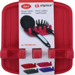 Alpina - Spoon holder / kitchen utensil holder 2 psc (red) - (8711252474793_RED)