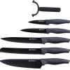 Alpina - Stainless steel INOX knife set 6 pcs. (Black) - (8711252067636)