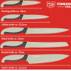 Alpina - Stainless steel knife set (Green) - (8711252477312_GREEN)