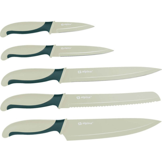 Alpina - Stainless steel knife set (Green) - (8711252477312_GREEN)