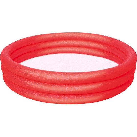 Bestway - 3-chamber inflatable pool 152x30cm (Red) - (6942138915662RED)