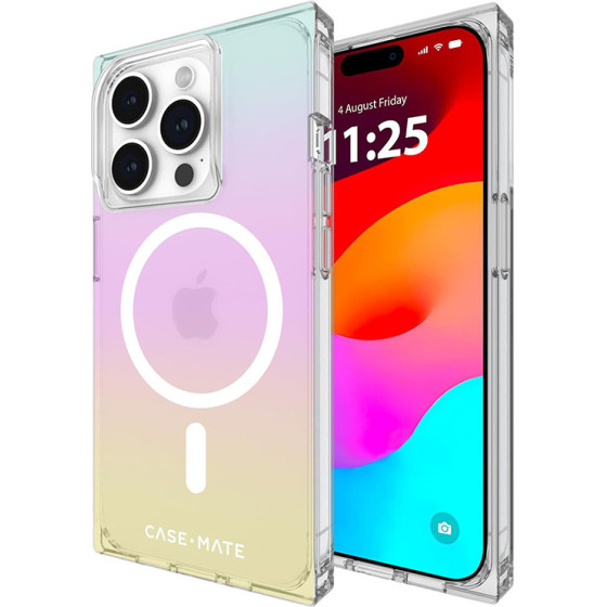 Case-Mate BLOX MagSafe - iPhone 15 Pro Case (Rainbow Frosting) - (CM051856)