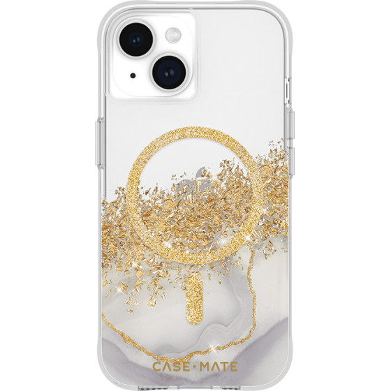 Case-Mate Karat MagSafe - Case for iPhone 15 / iPhone 14 / iPhone 13 decorated with gold (Marble) - (CM051386)
