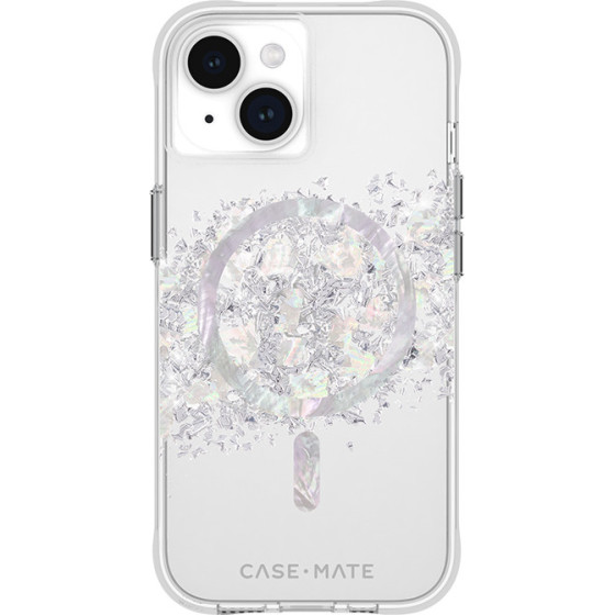 Case-Mate Karat MagSafe - Case for iPhone 15 / iPhone 14 / iPhone 13 decorated with mother of pearl (A Touch of Pearl) - (CM051384)