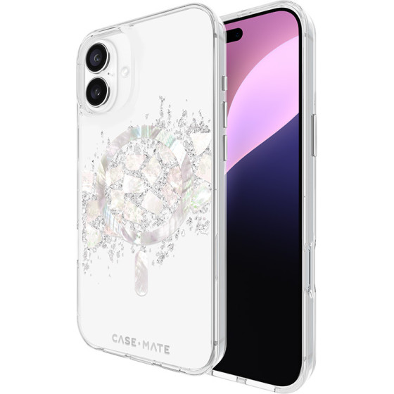 Case-Mate Karat MagSafe - Case for iPhone 16 Plus with Pearl Inlay (A Touch of Pearl) - (CM054378)