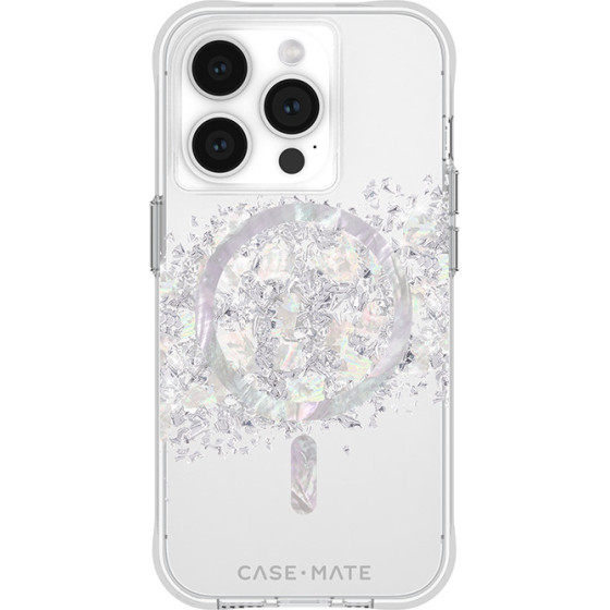 Case-Mate Karat MagSafe - iPhone 15 Pro Case with Mother of Pearl (A Touch of Pearl) - (CM051478)
