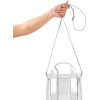 Case-Mate Micro Tote Bag - Waterproof Shoulder Bag (Silver Chrome/Clear) - (CM056472)