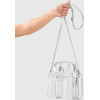 Case-Mate Micro Tote Bag - Waterproof Shoulder Bag (Silver Chrome/Clear) - (CM056472)