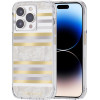 Case-Mate Pearl Stripes MagSafe - Case decorated with mother-of-pearl for iPhone 14 Pro (Pearl Stripes) - (CM049226)