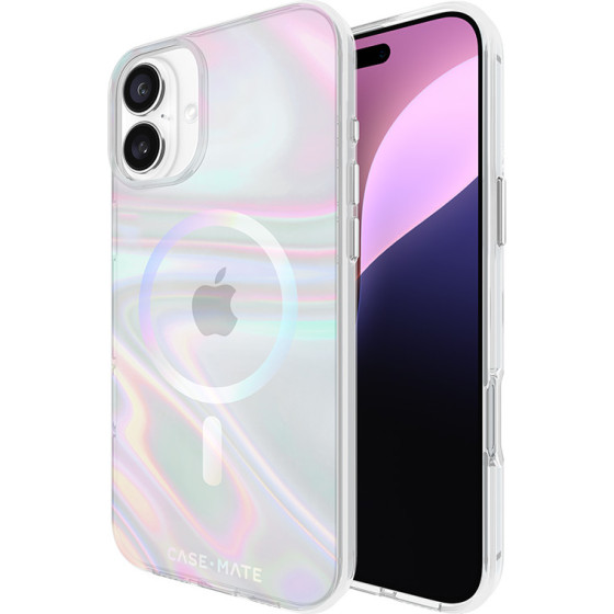 Case-Mate Soap Bubble MagSafe - Case for iPhone 16 Plus (Iridescent) - (CM054372)