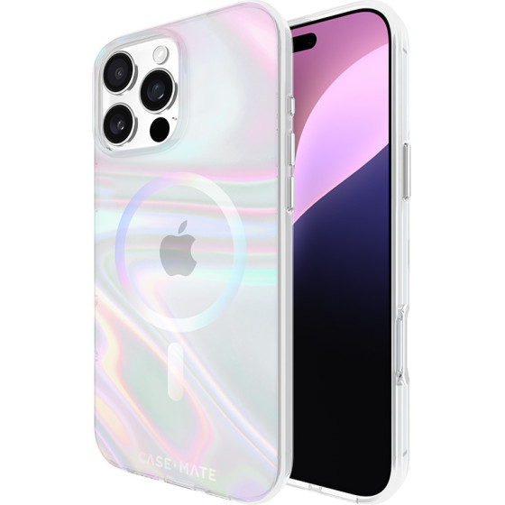 Case-Mate Soap Bubble MagSafe - Case for iPhone 16 Pro Max (Iridescent) - (CM054456)
