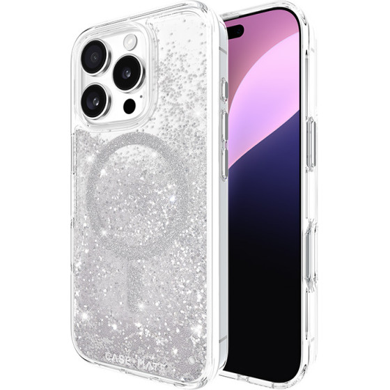 Case-Mate Waterfall MagSafe - Case for iPhone 16 Pro (Silver) - (CM054602)