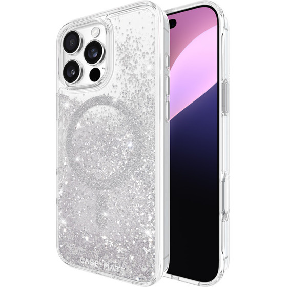 Case-Mate Waterfall MagSafe - Case for iPhone 16 Pro Max (Silver) - (CM054612)